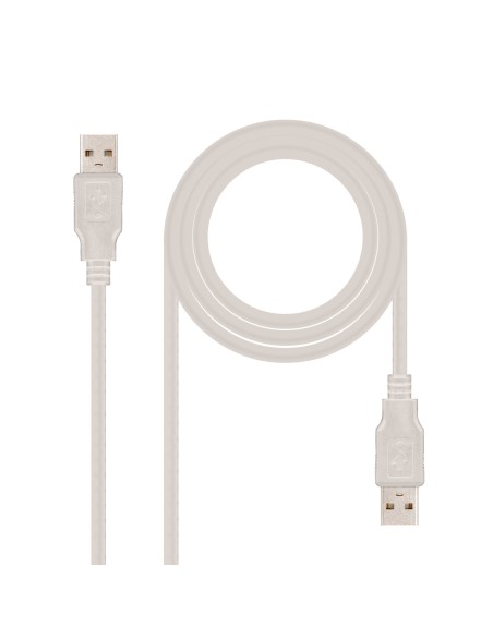 CABLE USB 2.0, TIPO A/M-A/M, 1.0 M