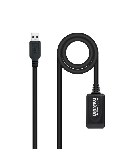 Cable USB 3.0 prolongador con amplificador, tipo A/M-A/H, 5m
