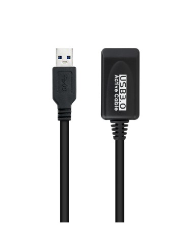 Cable USB 3.0 prolongador con amplificador, tipo A/M-A/H, 5m