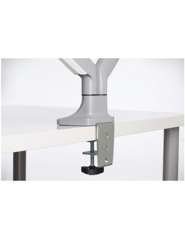 Brazo SmartFit® de altura ajustable con controles de un solo toque para dos monitores