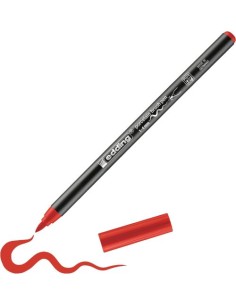 C 10 ROTULADOR EDDING 4200 ROJO 002 PUNTA DE PINCEL