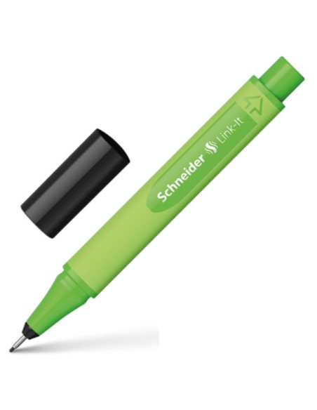 Link-It rotulador de punta fina Negro 10 pieza(s)