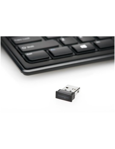 Slim Type Wireless Keyboard teclado RF inalámbrico QWERTY Español Negro