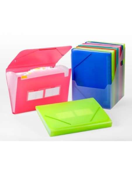 EXPOSITOR CARPETA ACORDEON POLIPROPILENO 13 DEPARTAMENTOS SURTIDO CARCHIVO 1913KE