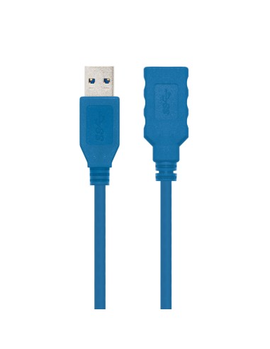 CABLE USB 3.0, TIPO A/M-A/H, AZUL, 2.0 M