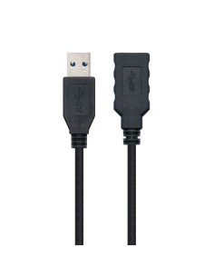 Cable USB 3.0, Tipo A/M-A/H, Negro, 3.0 M 2