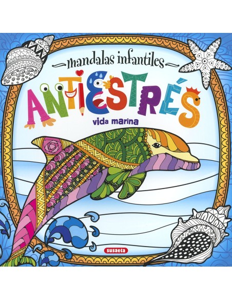 Mandalas infantiles antiestres Vida marina