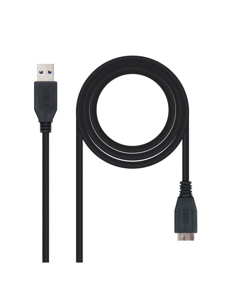 CABLE USB 3.0, TIPO A/M-MICRO B/M, NEGRO, 1.0 M