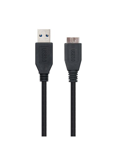 CABLE USB 3.0, TIPO A/M-MICRO B/M, NEGRO, 1.0 M