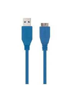 CABLE USB 3.0, TIPO A/M-MICRO B/M, AZUL, 1.0 M 2