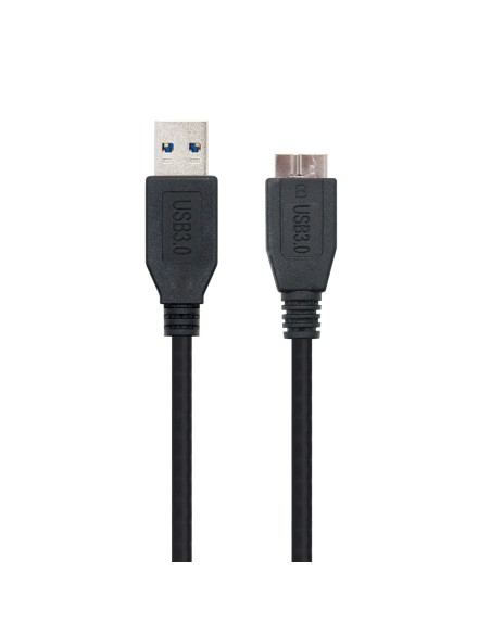 CABLE USB 3.0, TIPO A/M-MICRO B/M, NEGRO, 2.0 M