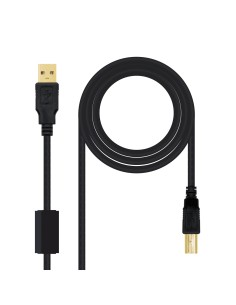 10.01.1203 cable USB 3 m USB 2.0 USB A USB B Negro