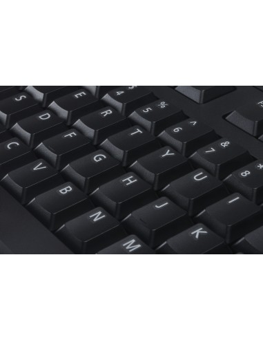 KB522 teclado USB QWERTY Español Negro