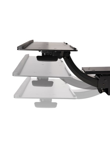 Bandeja para Teclado y Ratón para Debajo del Escritorio - de 30cm x 78cm - de Altura Ajustable - Soporte Ergonómico para Teclad