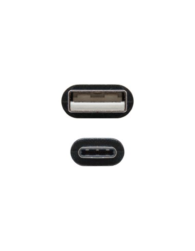 USB 2.0, 0.5m cable USB 0,5 m USB C USB A Negro