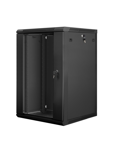 WF01-6618-10B armario rack 18U Bastidor de pared Negro