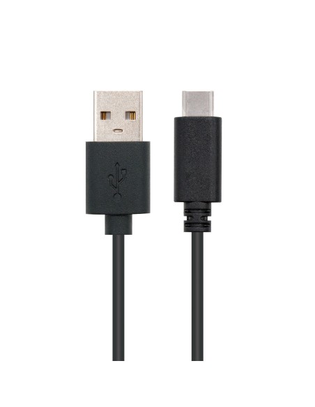 USB 2.0, 2m cable USB USB C 2 x USB A Negro