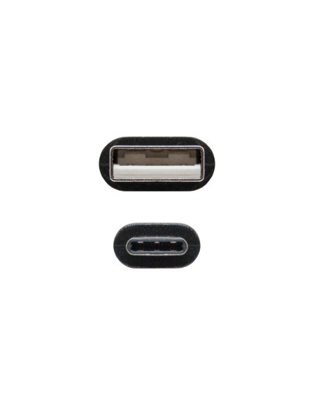 USB 2.0, 2m cable USB USB C 2 x USB A Negro