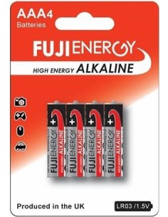 Blister 4 pilas alcalinas fujienergy LR03 AAA 15V