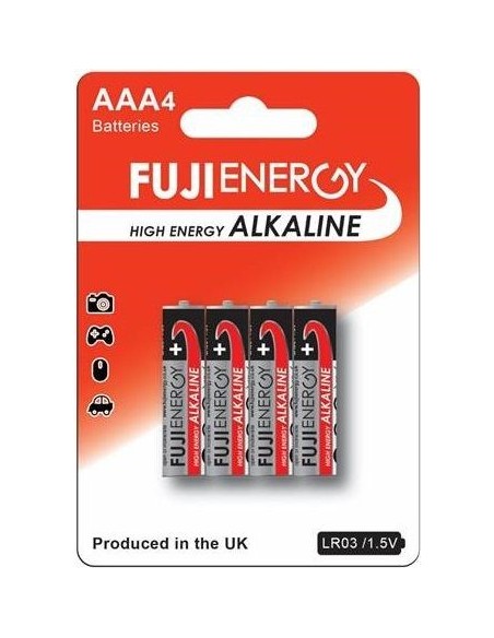 Blister 4 pilas alcalinas fujienergy LR03 AAA 15V