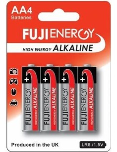 BLISTER 4 PILAS ALCALINAS FUJIENERGY LR06 AA 15V