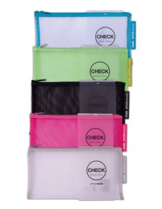 C 20 bolsas zipper check con cremallera colores surtidos 23cm x 13cm