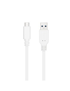 Cable USB 3.1, Gen2 10 Gbps 3A, tipo USB-C/M-A/M, Blanco, 0.5 m 2