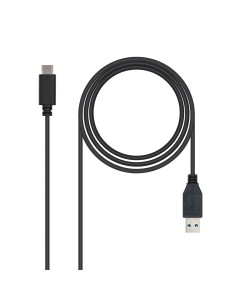 USB 3.1, 1m cable USB USB 3.2 Gen 2 (3.1 Gen 2) USB C USB A Negro