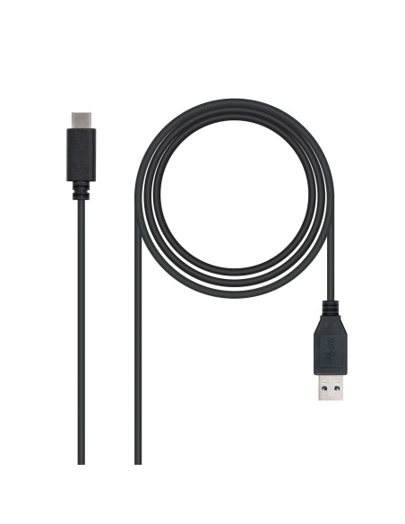 USB 3.1, 1m cable USB USB 3.2 Gen 2 (3.1 Gen 2) USB C USB A Negro