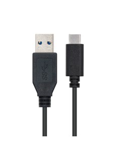 USB 3.1, 1m cable USB USB 3.2 Gen 2 (3.1 Gen 2) USB C USB A Negro 2
