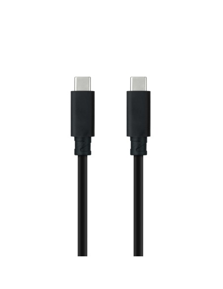 Cable USB 3.1 Gen2 10Gbps 5A, 4K/60Hz, USB-C/M-USB-C/M, Negro, 0.5 m