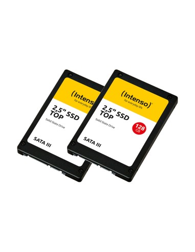 SSD de 2,5" SATA III Top Doble Pack, SSD interna, 2x 128 GB, negro