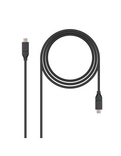 USB 3.1, 1m cable USB USB 3.2 Gen 2 (3.1 Gen 2) USB C Negro