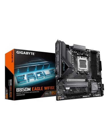 B850M EAGLE WIFI6E Placa Base - Procesadores AMD Ryzen Serie 9000, VRM digital de 8+2+2 fases, hasta 8200MHz DDR5 (OC), 1xPCIe 5