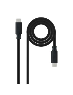 Cable USB 3.1 Gen2 10Gbps 5A, 4K/60Hz, USB-C/M-USB-C/M, Negro, 2 m