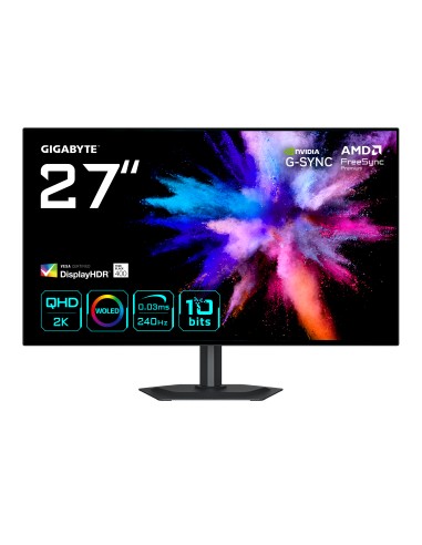 GO27Q24G Monitor Gaming OLED 27 2K QHD - 2560 x 1440, 240Hz, 0.03ms, 275 cd/m², FreeSync Premium, G-Sync Compatible, HDMI 2.1, 
