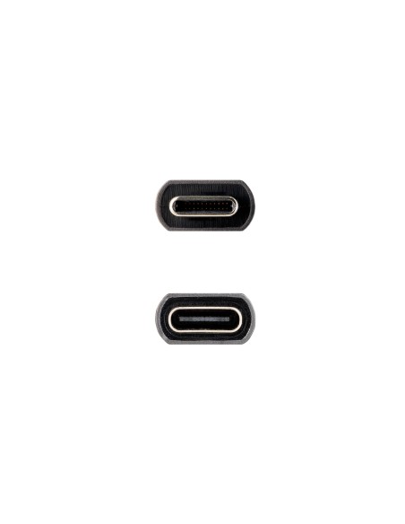 Cable Prolongador USB-C 3.2 Gen2x2 20Gbps 3A, 4K/60Hz, USB-C/M-USB-C/H, Negro, 0.5 m