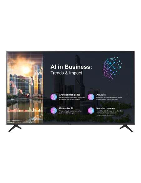 75PK640S Mesa interactiva 190,5 cm (75") LED 300 cd / m² 4K Ultra HD Negro WebOS 16/7