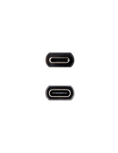 Cable Prolongador USB-C 3.2 Gen2x2 20Gbps 3A, 4K/60Hz, USB-C/M-USB-C/H, Negro, 1 m