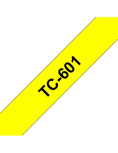 TC-601 cinta para impresora de etiquetas Negro sobre amarillo
