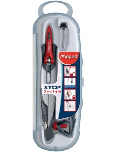 196100 compás Aluminio, Negro, Rojo