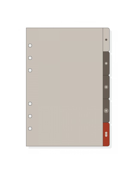 1966354 divisor Cloruro de polivinilo (PVC) Gris