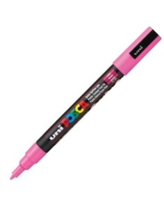 Marcador uni posca pc3m color rosa 09 13mm