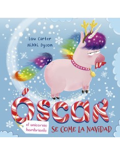 Oscar el unicornio hambriento se come la Navidad