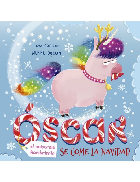 Oscar el unicornio hambriento se come la Navidad