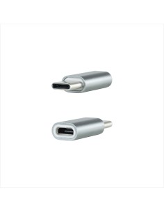 Adaptador USB-C a Micro USB, USB-C/M-Micro B/H, Aluminio, Gris