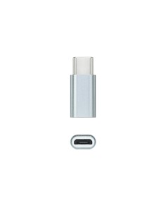 Adaptador USB-C a Micro USB, USB-C/M-Micro B/H, Aluminio, Gris 2