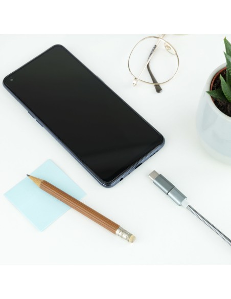 Adaptador USB-C a Micro USB, USB-C/M-Micro B/H, Aluminio, Gris