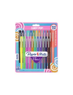 Flair Candy Pop Bolígrafo de gel con tapa Medio Multicolor 24 pieza(s)