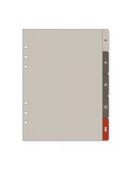 1986352 divisor Cloruro de polivinilo (PVC) Gris